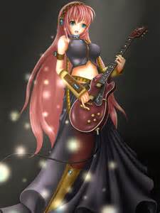  anime girl đàn ghi ta, guitar
