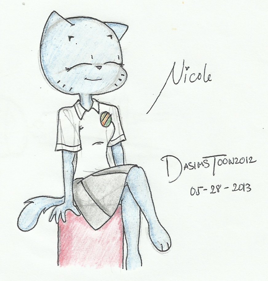 Fan Art of Nicole Sitting for fans of nicole watterson. 