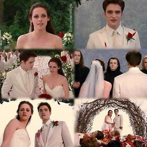 Edward and Bella's wedding day