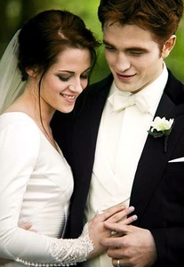 Edward and Bella's wedding day