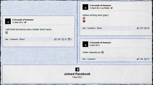 Their first posts on Facebook 