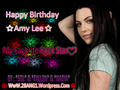 Happy Birthday Amy Lee, my favourite rock star! - amy-lee fan art