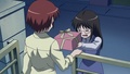 Miyano giving Kazuki a gift containing a chocolate cake - anime photo