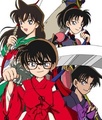 Inuyasha and Detective Conan - anime photo