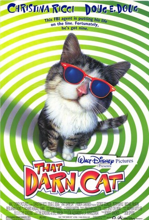  Movie Poster For 1997 迪士尼 Film, "That Darn Cat"