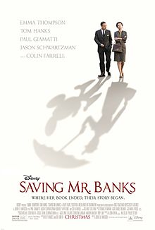  Movie Poster For 2013 ディズニー Film, "Saving Mr. Banks"