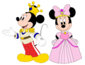 Prince Mickey and Princess Minnie - Minnie-rella - disney fan art