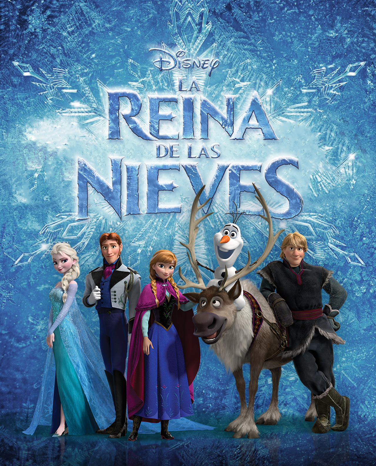 Frozen Edited Spanish Posters Elsa the Snow Queen Fan