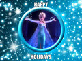 Elsa wishes you happy holidays - frozen fan art