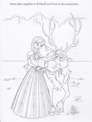  Official 《冰雪奇缘》 Illustrations (Coloring Pages)