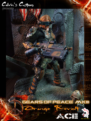  Calvin's Custom one sixth scale GEARS OF PEACE MKIII "Orange Revolt" figure