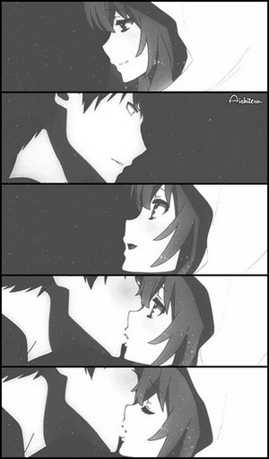  Ryuuji & Taiga's kiss. ~ | ToraDora!