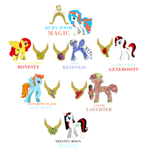  The new elements and ponies