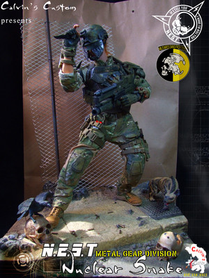  Calvin's Custom Metal Gear N.E.S.T. Nuclear Snake custom one sixth scale figure