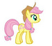 AppleJack with FlutterShy's colors - my-little-pony-friendship-is-magic icon