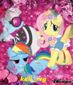 Blingee Fluttershy, Photo Finish, and Rainbow Dash - my-little-pony-friendship-is-magic photo