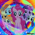 The Mane 6 Scared Blingee - my-little-pony-friendship-is-magic photo