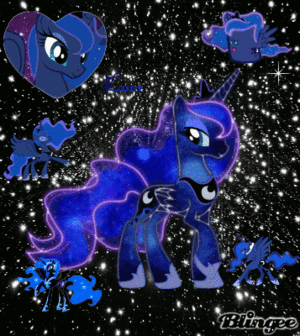  Princess Luna in the Stars Blingee