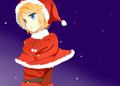 Kagamine Rin Christmas - vocaloids fan art