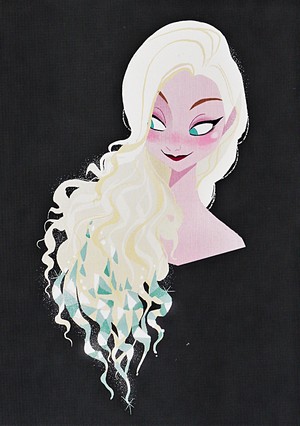  Walt Дисней Sketches - Queen Elsa