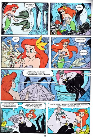  Walt ディズニー Movie Comics - The Little Mermaid (English Version)