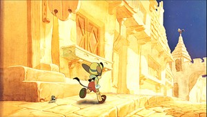  Walt Дисней Production Cels - Jiminy Cricket & Pinocchio
