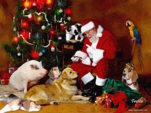 Santa Dog Christmas