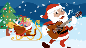 Santa guitar