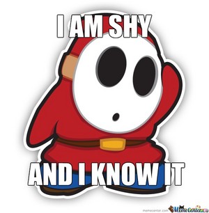 If I was a mario character I would be a shyguy... Shygall?
