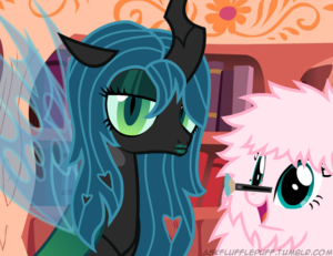  Fluffle Puff gives Queen Chrysalis a Makeover
