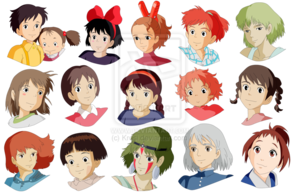  Studio Ghibli Girls