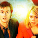 Billie Piper as Rose Tyler with David Tennant as The Tenth Doctor - billie-piper icon