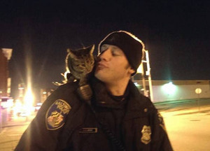  Police Officer And His Cat, Lily