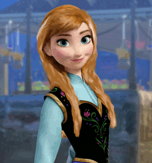  Anna with her hair down