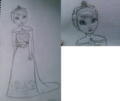 Elsa drawing - disney-princess fan art