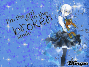 The girl with the broken smile
