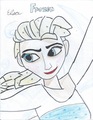 My drawing of myself - elsa-the-snow-queen photo