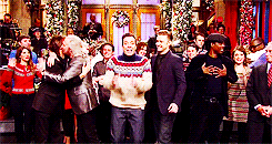 Justin & Jimmy ending SNL Xmas episode.