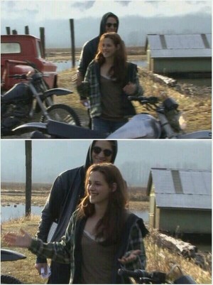  New/Old Picture of Robsten on the set of new moon