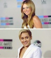 Miley then nd now in the AMA's - miley-cyrus photo