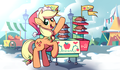 Applejack Selling Apple Pies - my-little-pony-friendship-is-magic photo