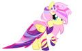 Fluttershy in dress - my-little-pony-friendship-is-magic fan art