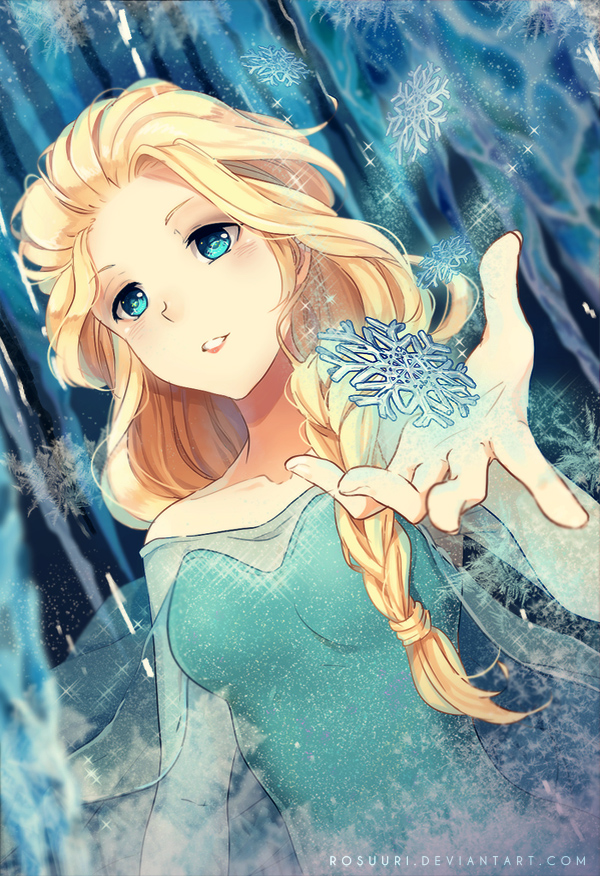 Queen Elsa - Elsa the Snow Queen Fan Art (36343656) - Fanpop