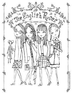  the english mga rosas coloring page