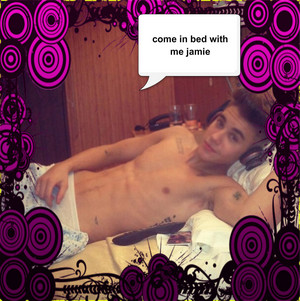me and justin bieber in bed