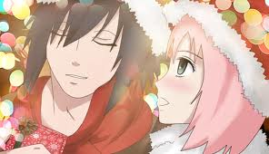  Sasuke and Sakura_ Warming the cold weather