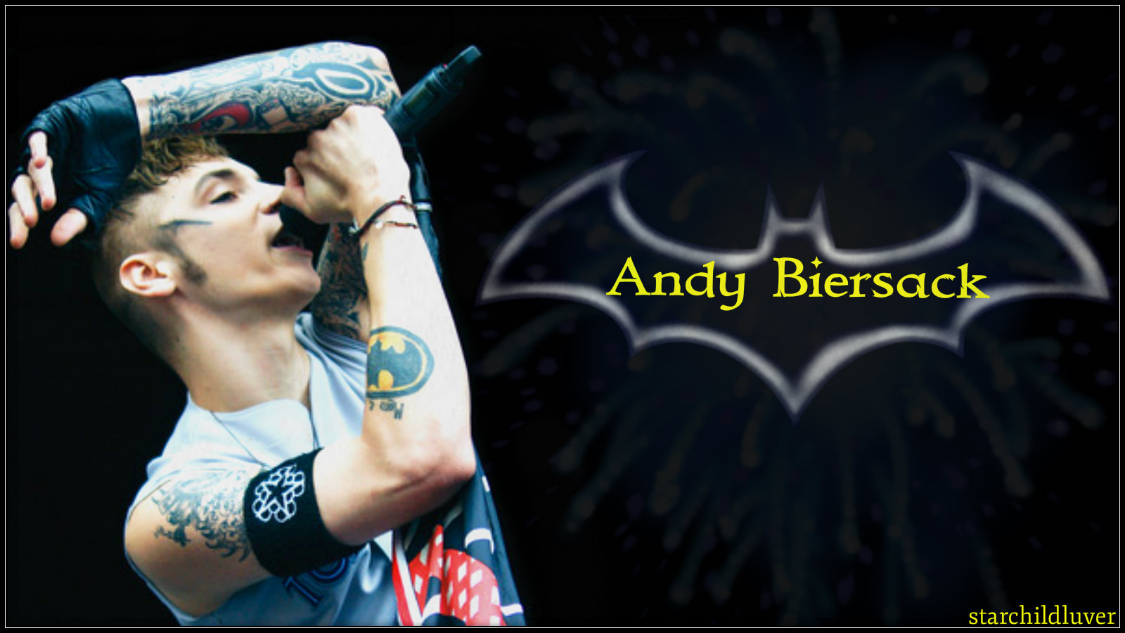 Wallpaper of Andy Biersack for fans of Andy Sixx. 