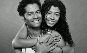 Eric Benet And Oldest Daughter, India
