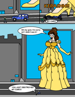  Belle Crushes a Car Page 2