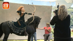  jessica chastain as Merida for 迪士尼 Dream Portraits